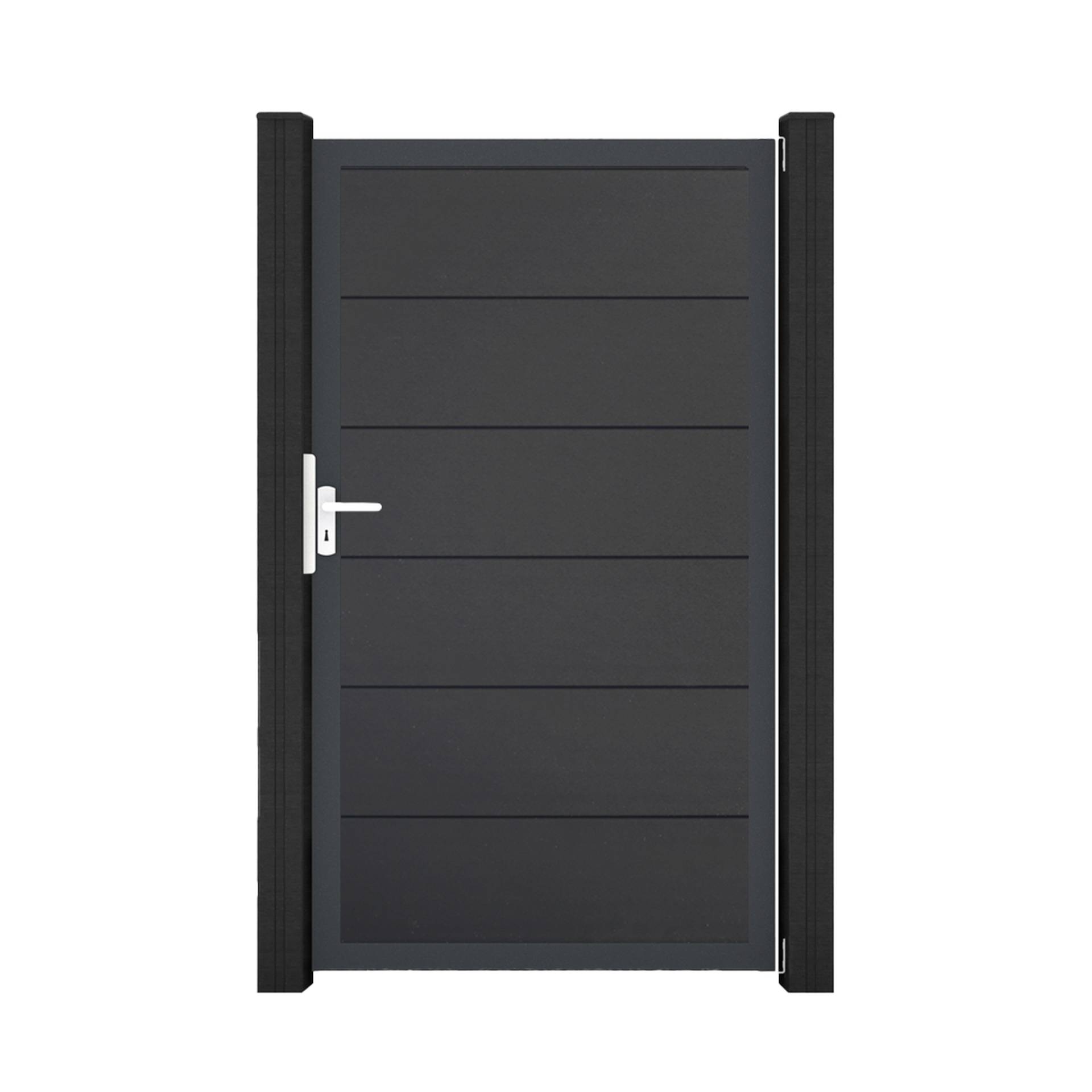 GroJa Einzeltor 'BasicLine' Universal DIN anthrazitgrau/anthrazit 100 x 180 cm von GroJa