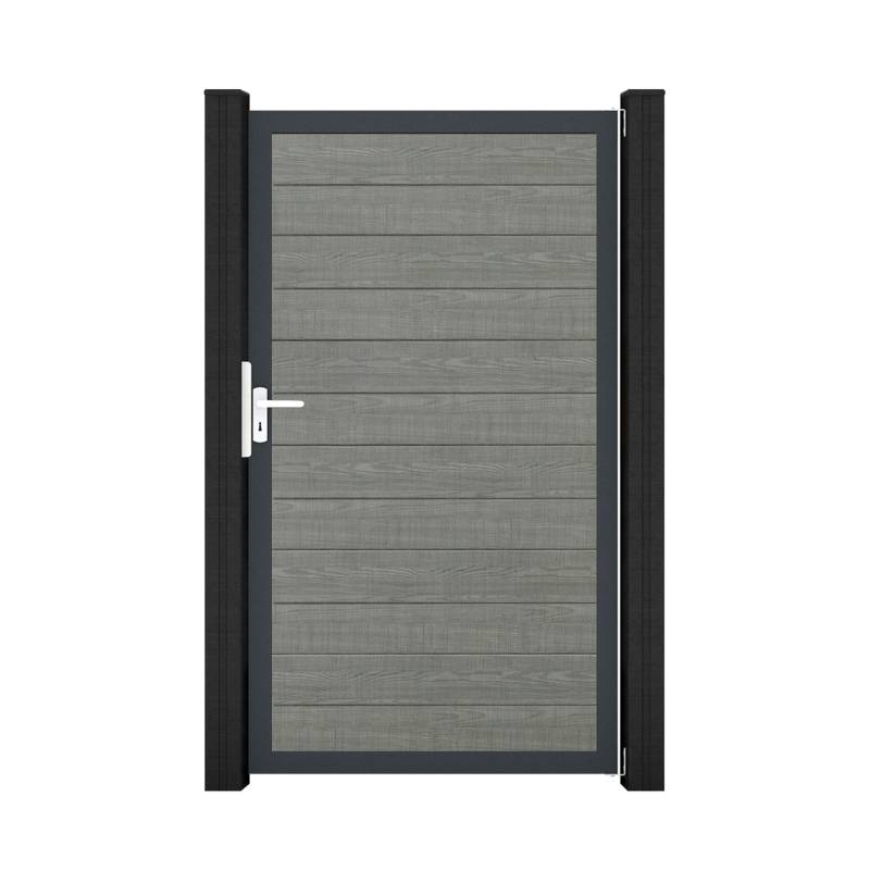 GroJa Einzeltor 'BasicLine' Universal DIN grau/anthrazit 100 x 180 cm von GroJa