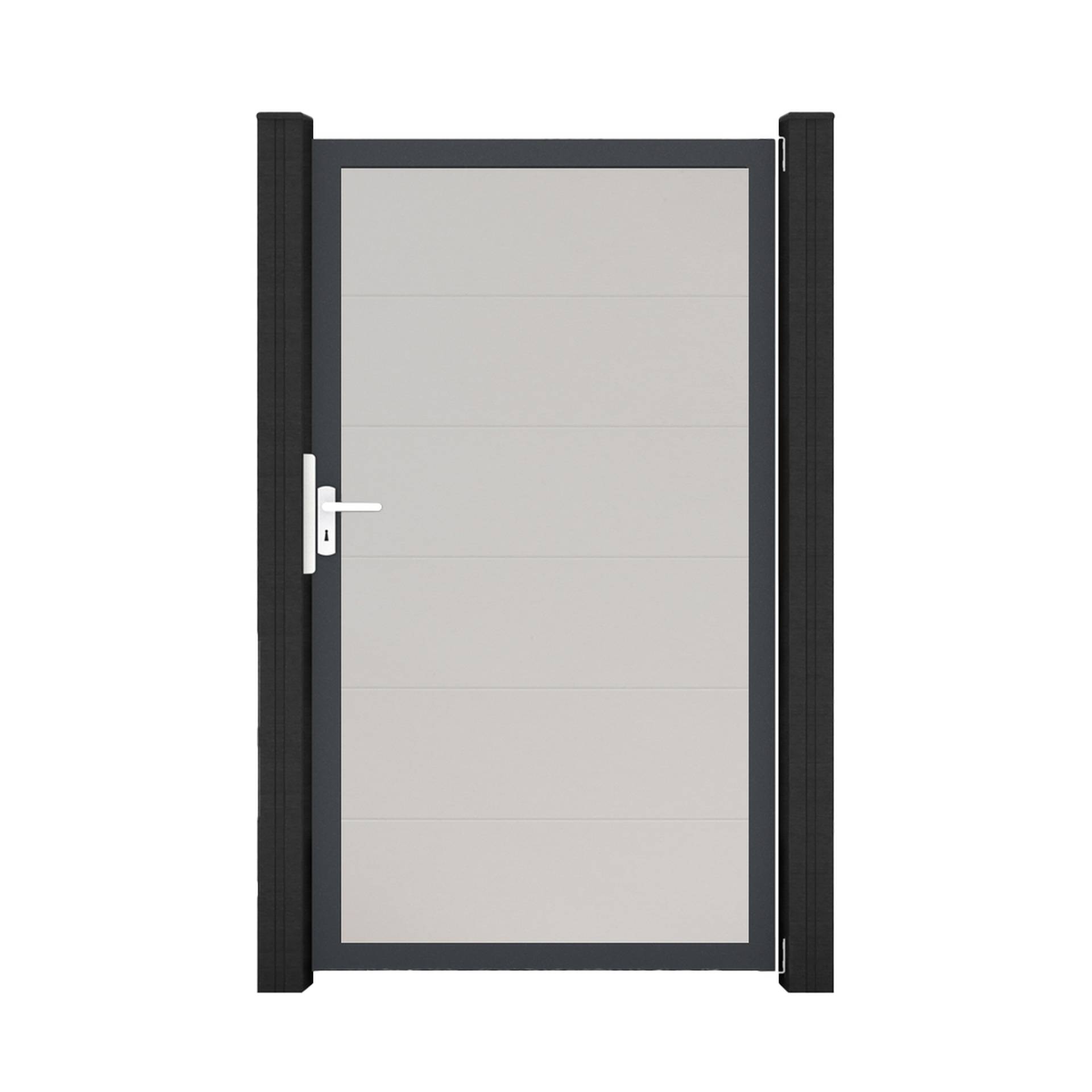 GroJa Einzeltor 'BasicLine' Universal DIN weiß/anthrazit 100 x 180 cm GroJa Einzeltor 'BasicLine' Universal DIN weiß/anthrazit 100 x 180 cm von GroJa