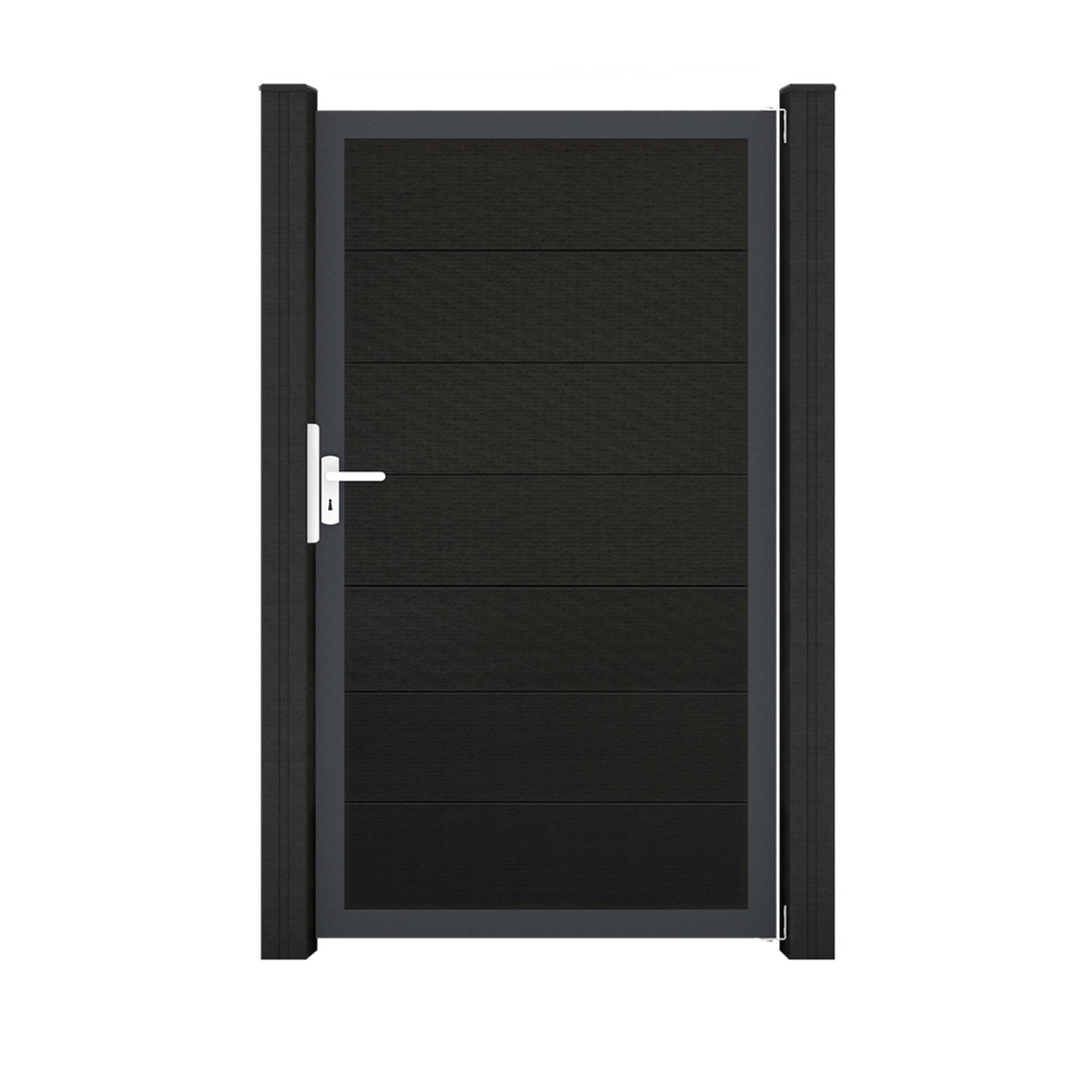 GroJa Einzeltor 'Solid Grande' BPC/Aluminium schwarz/anthrazit 100 x 180 cm GroJa Einzeltor 'Solid Grande' BPC/Aluminium schwarz/anthrazit 100 x 180 cm von GroJa