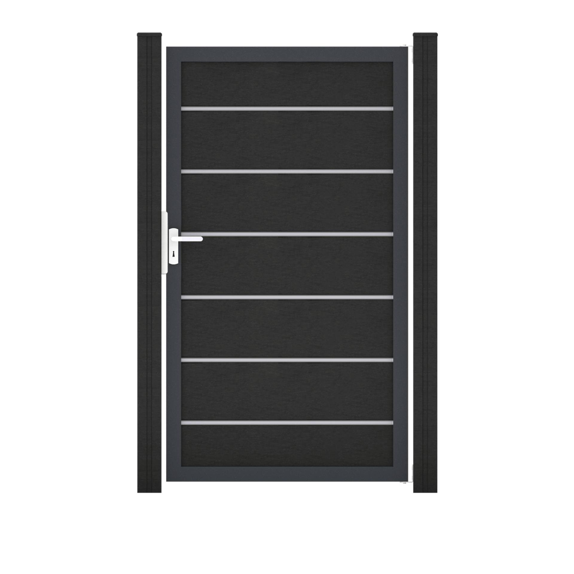 GroJa Einzeltor 'Solid Grande Premium' BPC/Aluminium Universal DIN anthrazitgrau/anthrazit 100 x 180 cm GroJa Einzeltor 'Solid Grande Premium' BPC/Aluminium Universal DIN anthrazitgrau/anthrazit 100 x 180 cm von GroJa