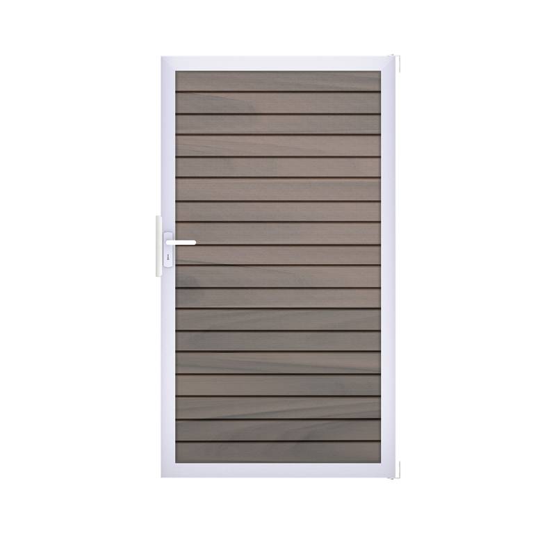 GroJa Einzeltor 'Solid Rhombus' BPC/Aluminium braun/grau/silber 100 x 180 cm von GroJa