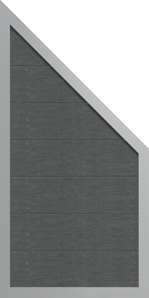 GroJa GroJa Viento Designzaun 90x180/90cm Grau von GroJa