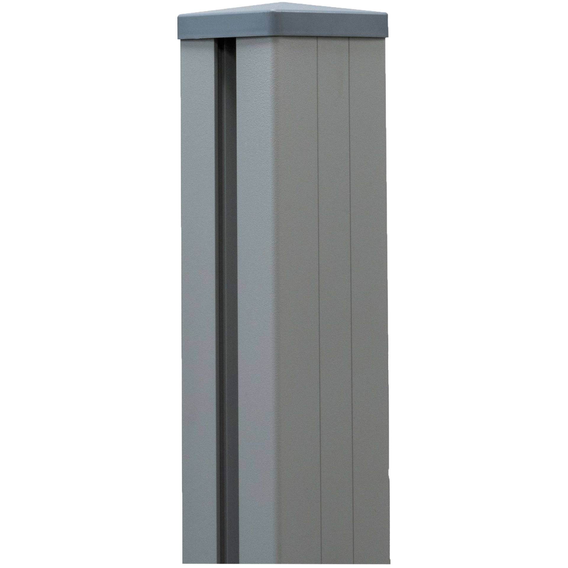 GroJa Pfosten Steckzaun Aluminium silbergrau 9 x 9 x 100 cm GroJa Pfosten Steckzaun Aluminium silbergrau 9 x 9 x 100 cm von GroJa
