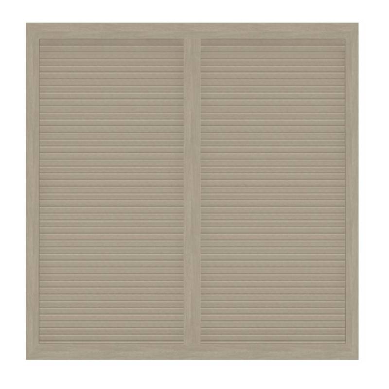 GroJa Select Typ U mit Lamellen 1,50 Meter hoch -  -sheffield oak-180 cm von GroJa