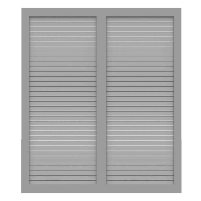 GroJa Select Typ U mit Lamellen 1,50 Meter hoch -  -silbergrau -150 cm von GroJa