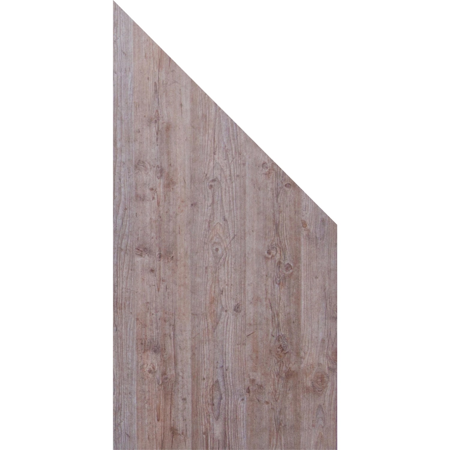 GroJa Sichtschutz Premo Schräg 90 cm x 180/90 cm x 0,8 cm Holzoptik von GroJa