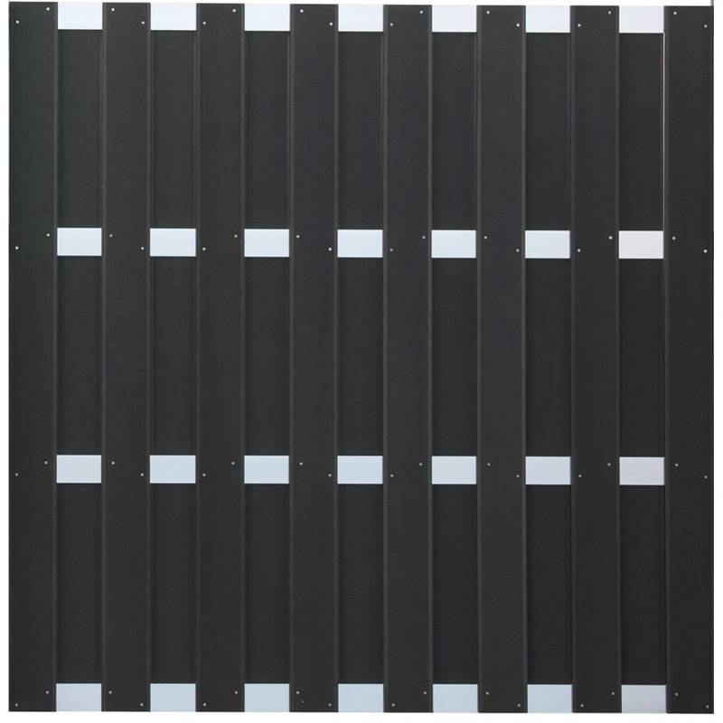GroJa Sichtschutzzaun-Element Quadratisch Anthrazit 180 cm x 180 cm von GroJa