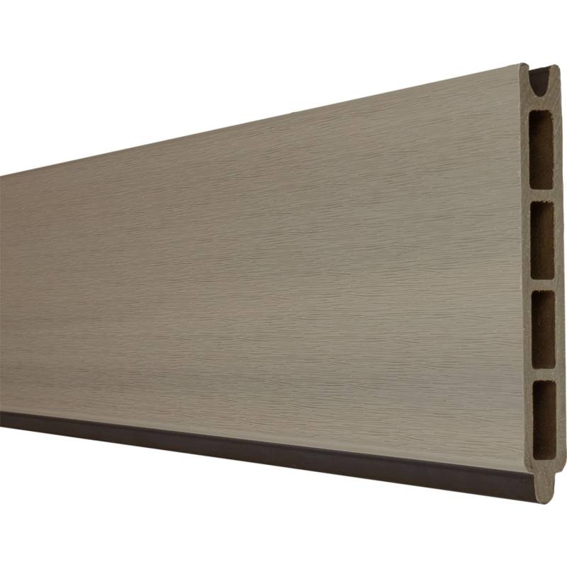 GroJa Solid Einzelprofil Steckzaun 15 cm x 180 cm Bi-Color Braun von GroJa