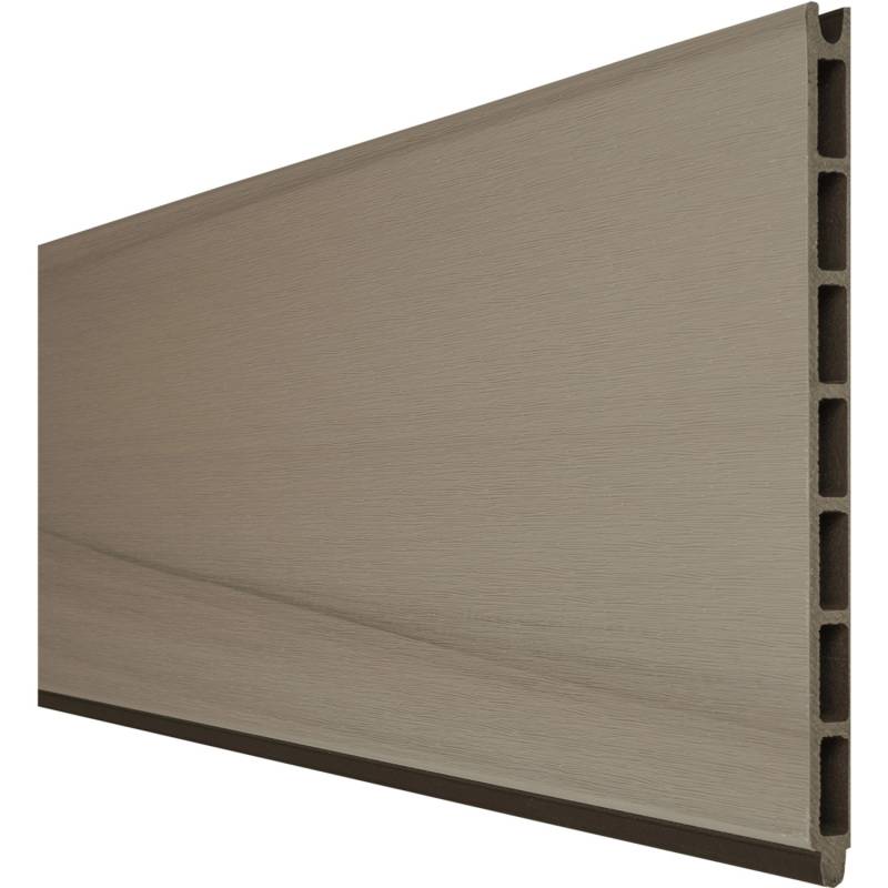 GroJa Solid Grande Premium Einzelprofil Steckzaun 180 x 24 cm Bi-Color Braun von GroJa