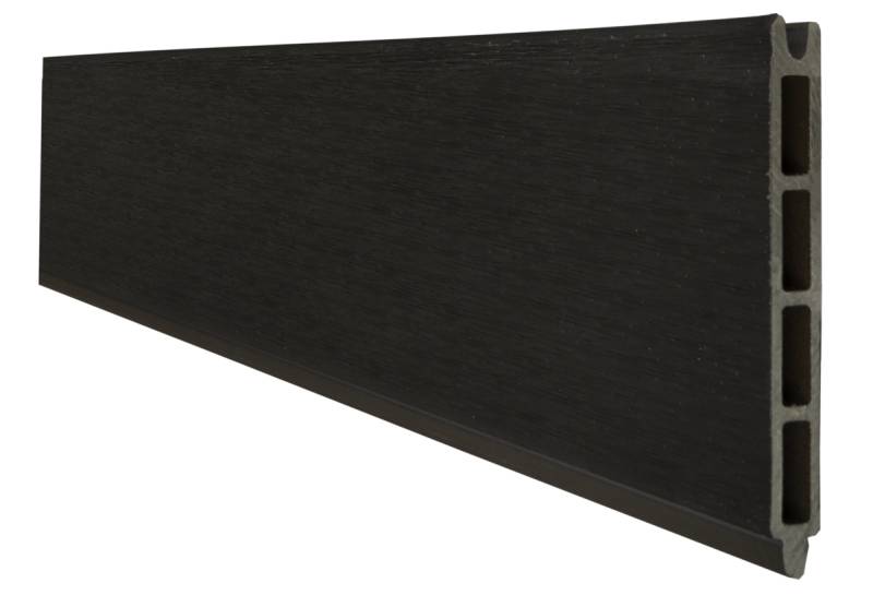 GroJa Solid Stecksystem Einzelprofil 180cm Schwarz co-extrudiert von GroJa