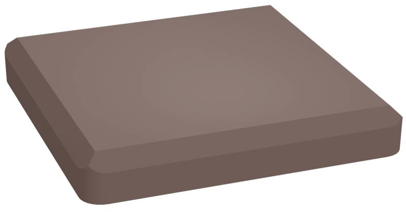 GroJa Solid Stecksystem Kappe 10 x 10 cm-terra von GroJa