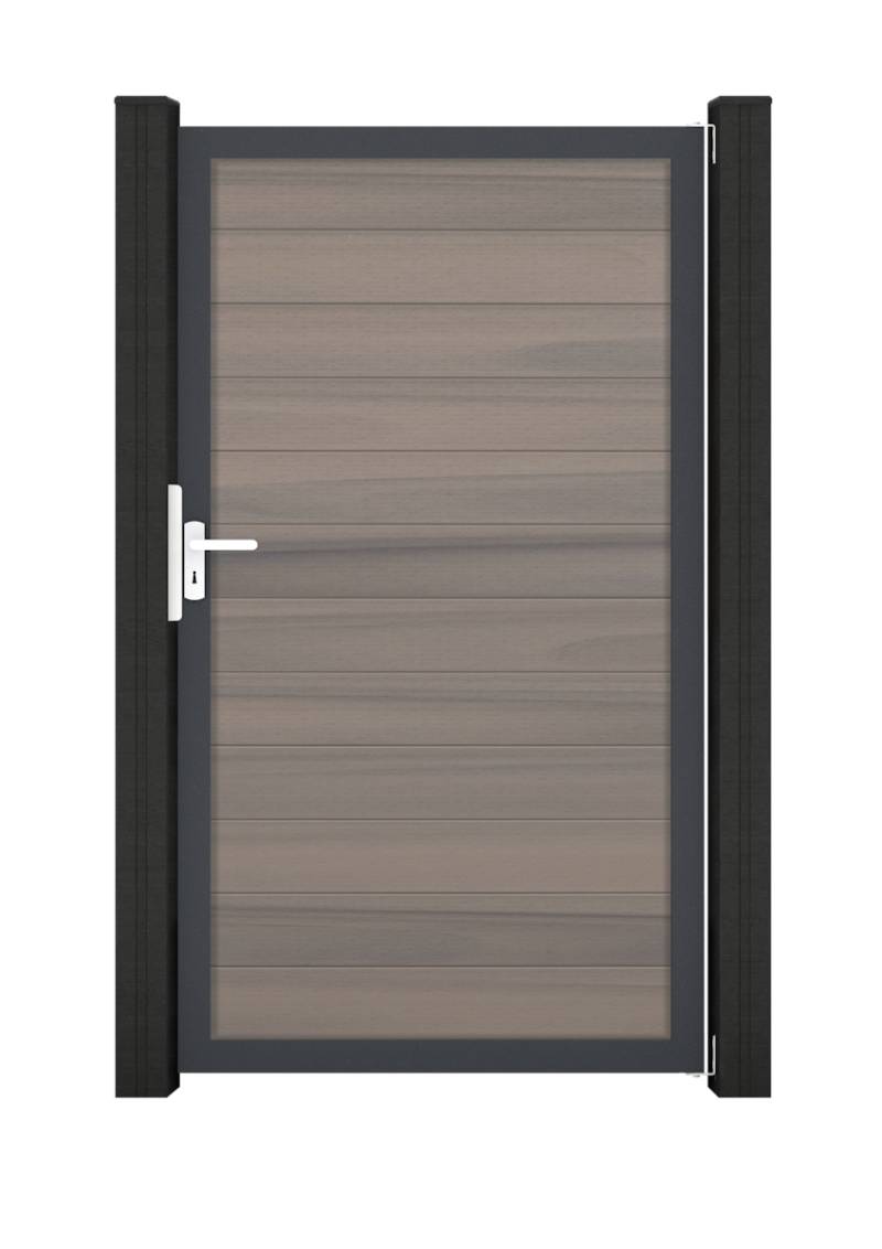 GroJa Solid Steckzaun Universal Einzeltor Sondermaß mit Anthrazitrahmen Bi-Color co-extrudiert GroJa Solid Steckzaun Universal Einzeltor Sondermaß mit Anthrazitrahmen Bi-Color co-extrudiert von GroJa