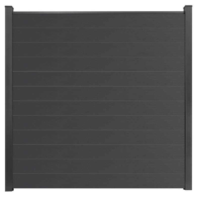 GroJa Steckzaun Schmal Basicline 180 cm x 180 cm Anthrazit von GroJa