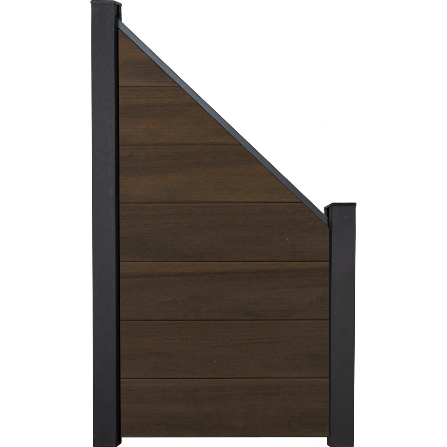 GroJa Steckzaun Schräg Solid-Grande 90 x 180/90 cm Walnuss Co-Extrudiert GroJa Steckzaun Schräg Solid-Grande 90 x 180/90 cm Walnuss Co-Extrudiert von GroJa