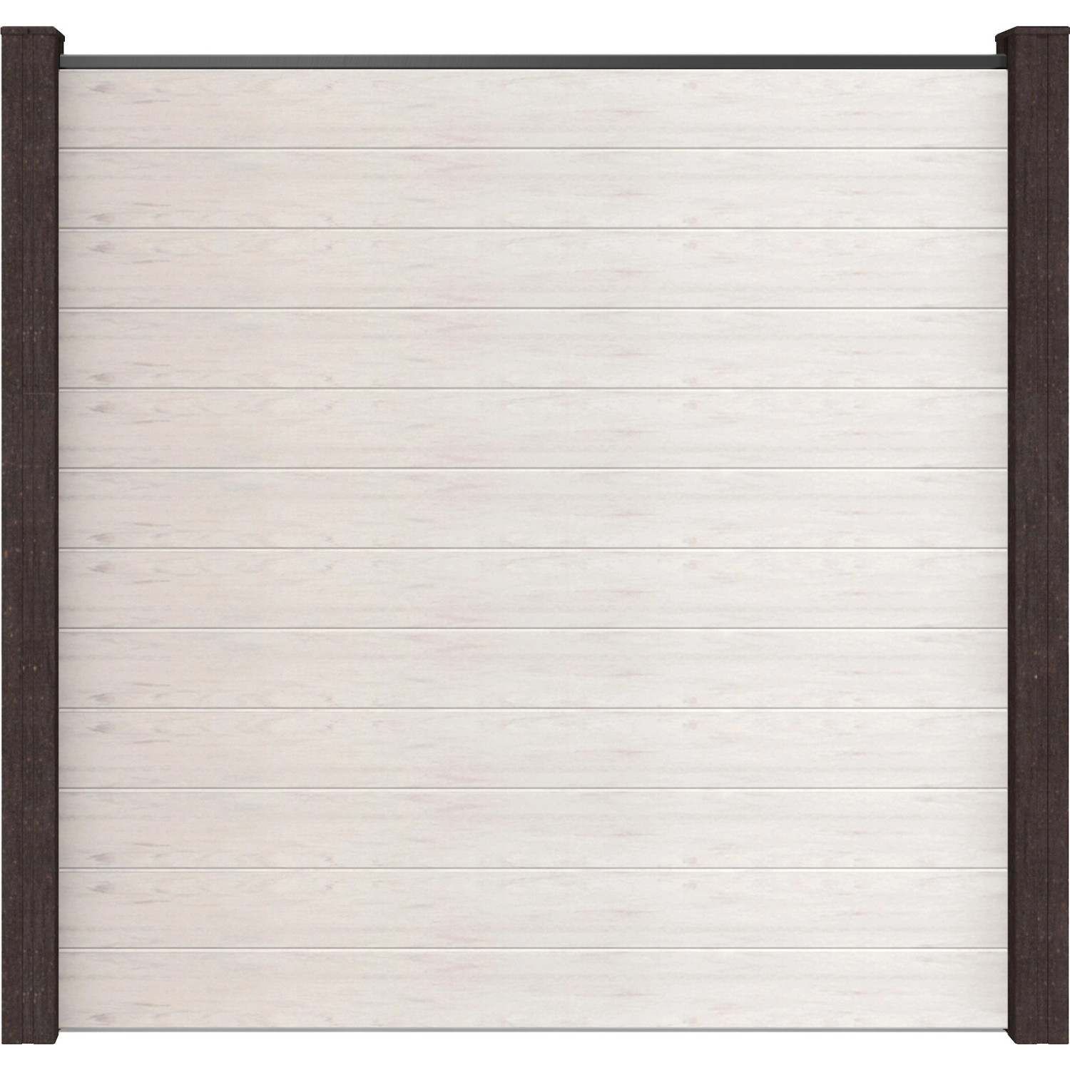 GroJa Steckzaun Solid Quadratisch 180 cm x 180 cm x 1,9 cm Bi-Color Sand von GroJa