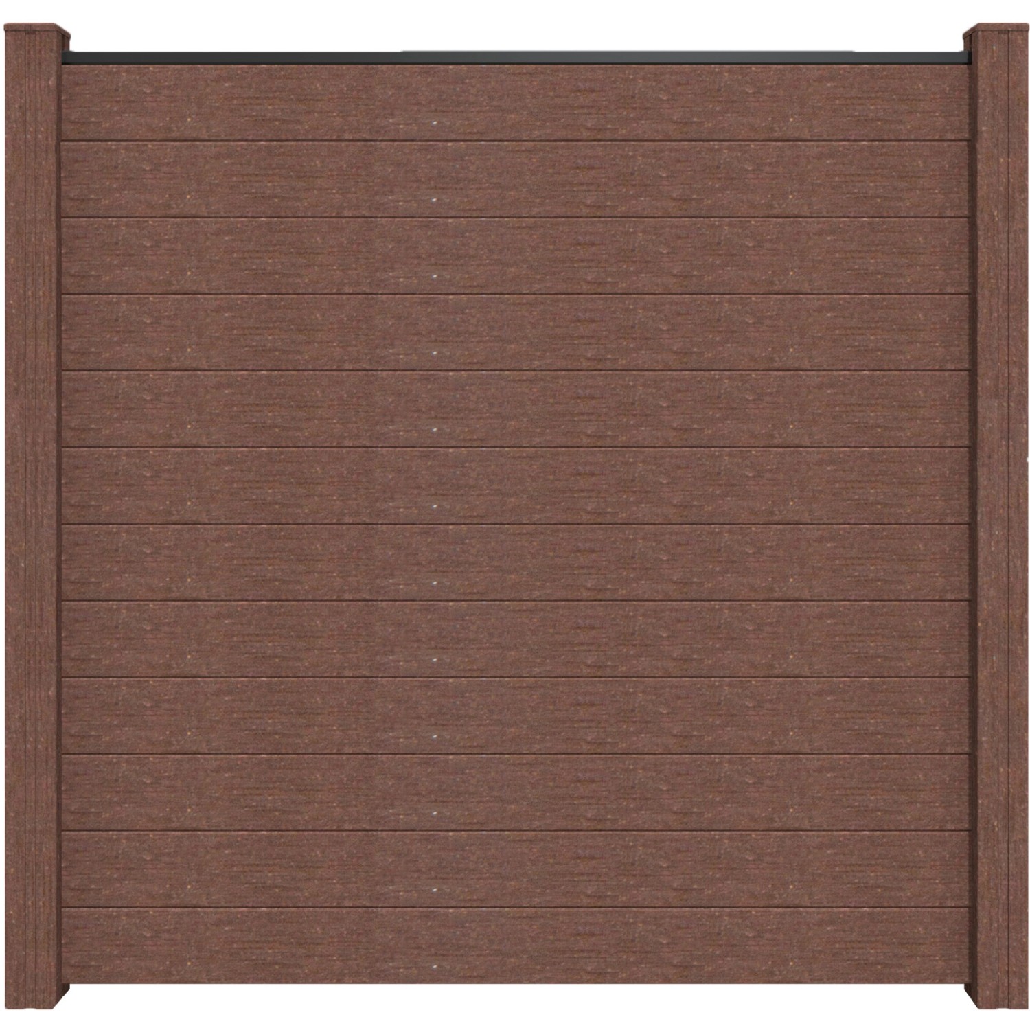 GroJa Steckzaun Solid Quadratisch 180 cm x 180 cm x 1,9 cm Terra von GroJa