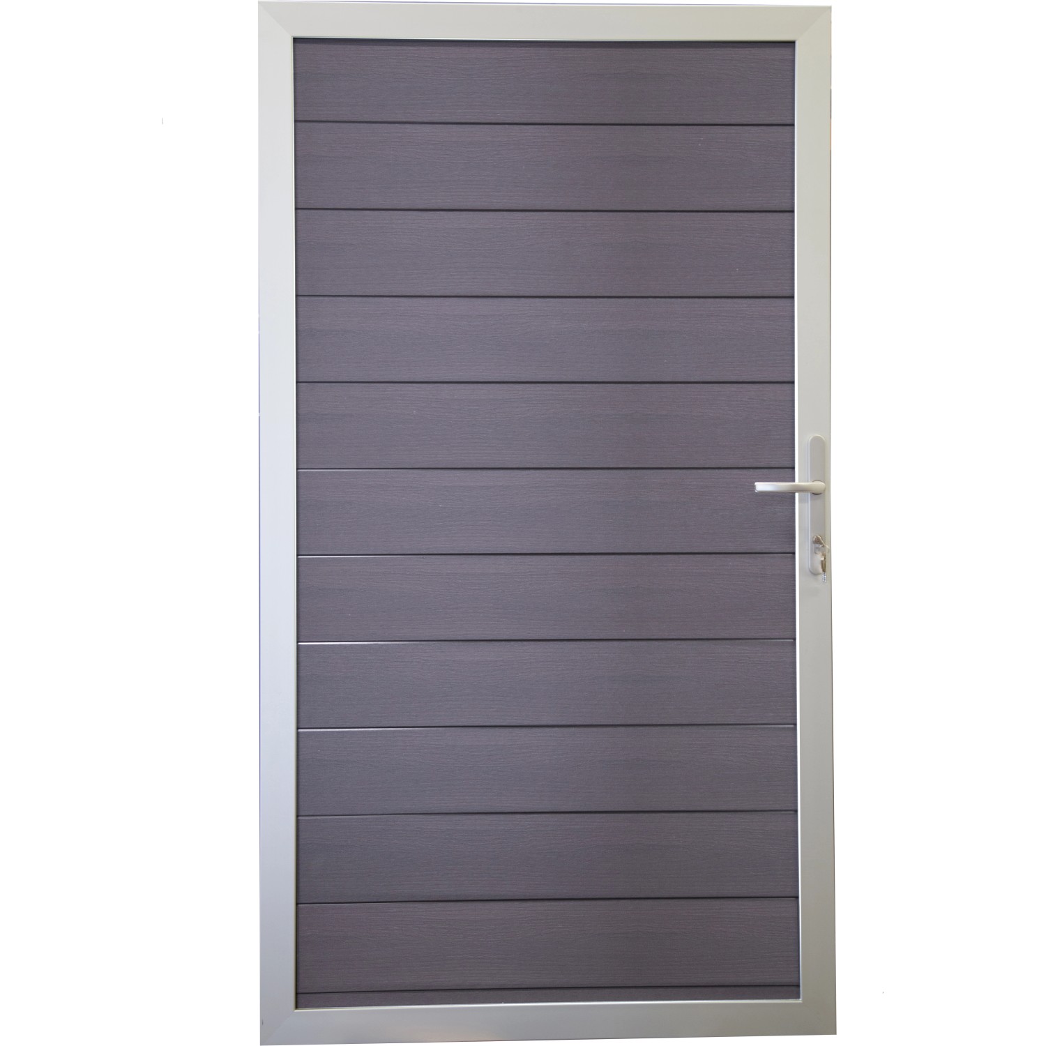 GroJa Steckzaun Solid Tor Universal 100 cm x 180 cm Steingrau von GroJa