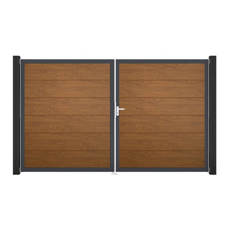 GroJa Steckzaun Tor BasicLine DIN Rechts DB Golden Oak von GroJa
