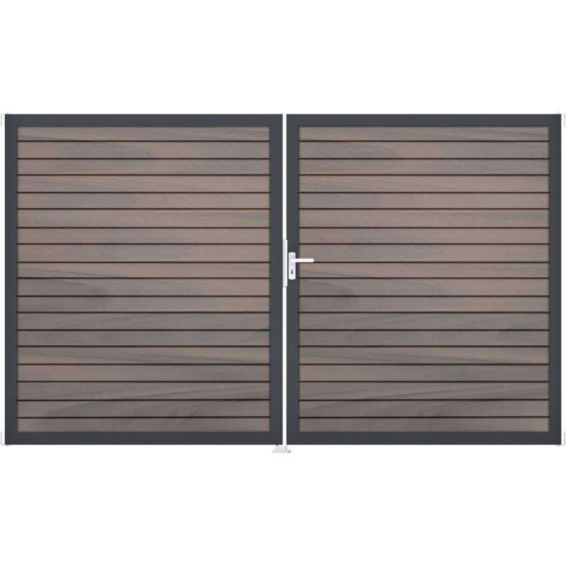 GroJa Steckzaun-Tor Solid-Rhombus 2-flg. DB703 DIN Rechts Bi-Color Co-Ex. GroJa Steckzaun-Tor Solid-Rhombus 2-flg. DB703 DIN Rechts Bi-Color Co-Ex. von GroJa