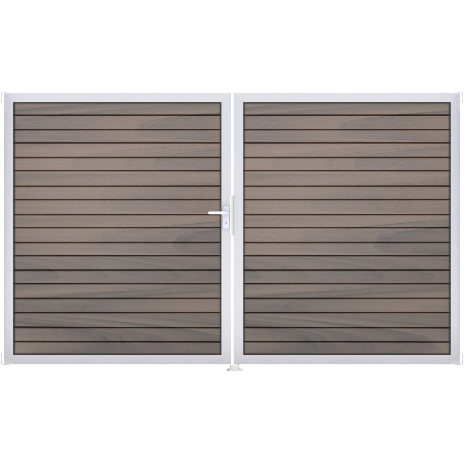 GroJa Steckzaun-Tor Solid-Rhombus 2-flg. EV1 DIN Links Bi-Color Co-Extrudiert GroJa Steckzaun-Tor Solid-Rhombus 2-flg. EV1 DIN Links Bi-Color Co-Extrudiert von GroJa