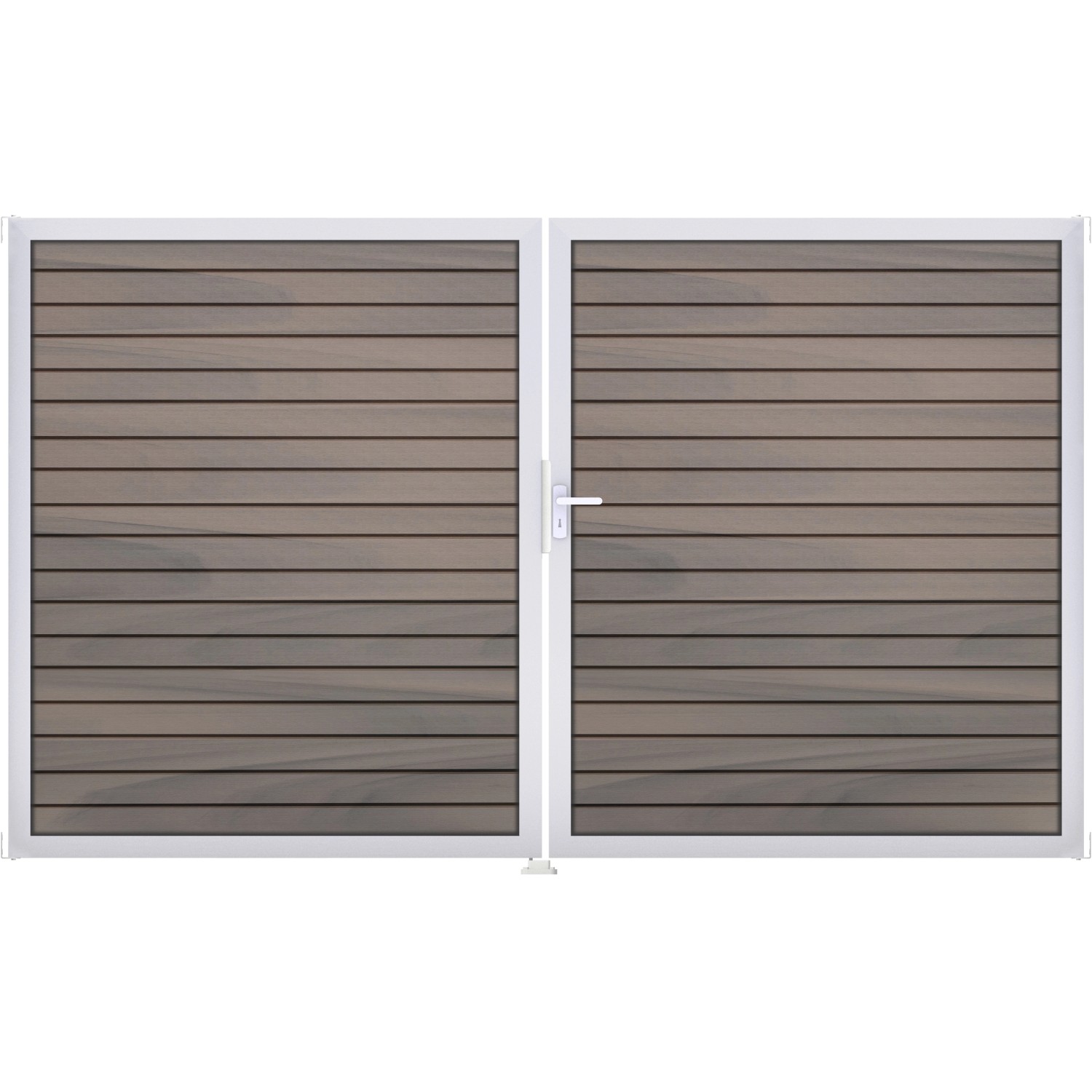 GroJa Steckzaun-Tor Solid-Rhombus 2-flg. EV1 DIN Rechts Bi-Color Co-Extrudiert GroJa Steckzaun-Tor Solid-Rhombus 2-flg. EV1 DIN Rechts Bi-Color Co-Extrudiert von GroJa