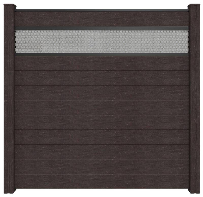 GroJaSolid Kartonverpackt Farbe: Anthrazitgrau 10 Füllungen, Abschlussprofil Lochblech 30 cm, Adapterset von GroJa