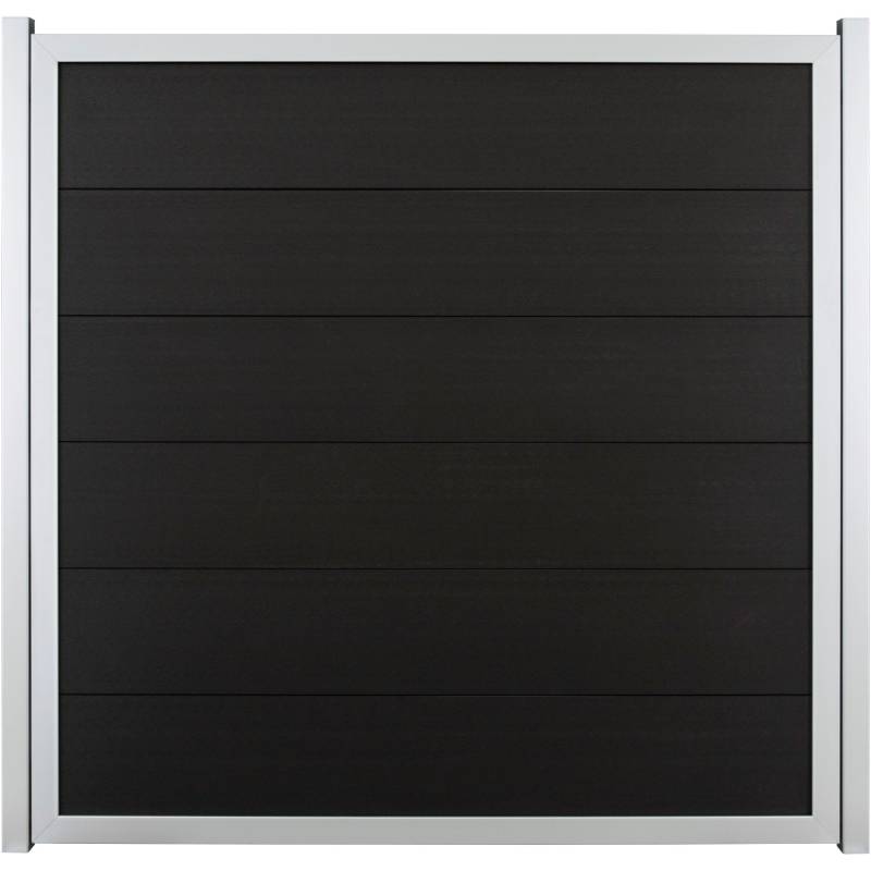 GroJaViento Zaunelement Anthrazitgrau 180 x 180 cm Rahmen: Silber von GroJa