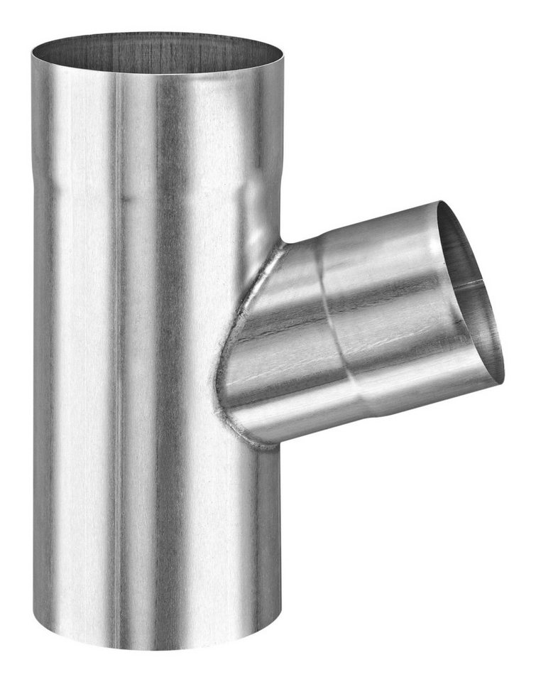 Grömo Regenfallrohr, Zink-Fallrohrabzweig 60 Grad, 100/87 mm von Grömo
