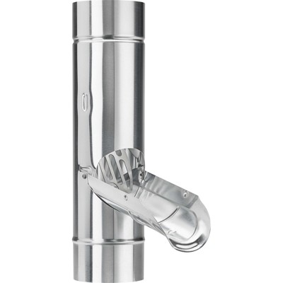 Zink-Regenwasserklappe 87mm, mit Edelstahlsieb Zink-Regenwasserklappe 87mm, mit Edelstahlsieb von Grömo