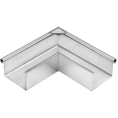 Zink-Rinnenwinkel 90°, 250mm, Außeneck, Kastenform Zink-Rinnenwinkel 90°, 250mm, Außeneck, Kastenform von Grömo