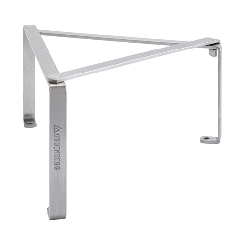 Groenberg Outdoor Kochgestell Tjener Foot Kochen Feuer Klappbar Camping Pfanne aus Stahl, Silber, 34 x 29 x 17 cm, für Outdoor-Kochen von Groenberg