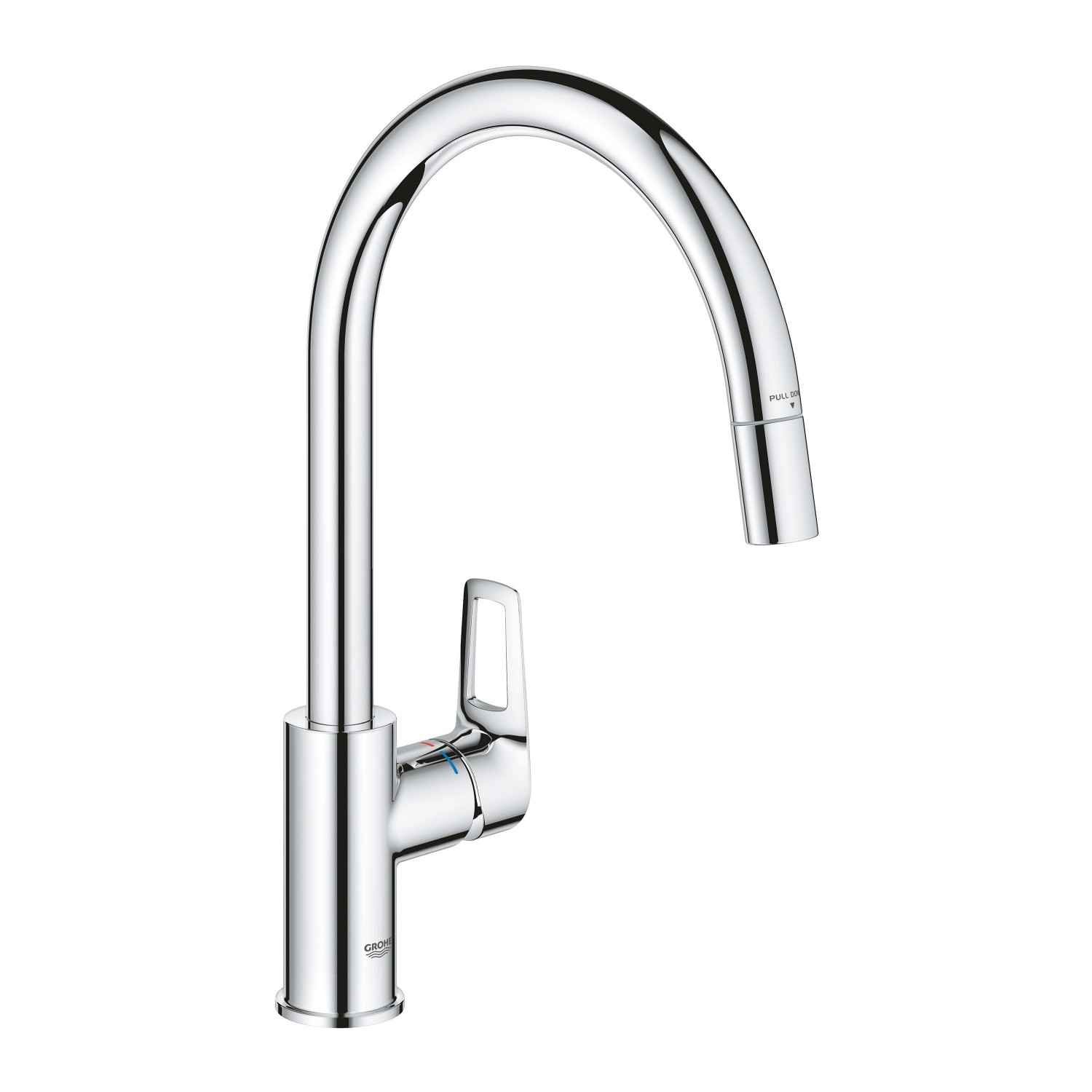 Grohe QuickFix Einhebel-Spültischarmatur Start Loop Chrom mit Brause von Grohe QuickFix