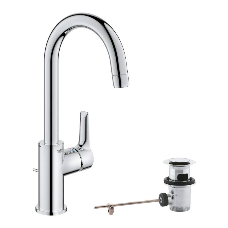 Grohe QuickFix Waschtischarmatur Einhebelmischer Start Alira Chrom L von Grohe