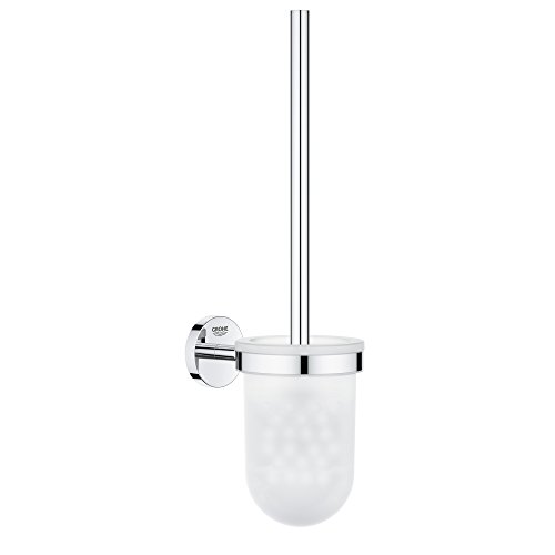 GROHE Start Cosmopolitan, Toilettenbürstenset WC (Klobürste mit Halter, Wandmontage, zum Kleben oder Bohren geeignet, Kleber separat kaufen, mit Schrauben und Dübel), chrom, 40463001 GROHE Start Cosmopolitan, Toilettenbürstenset WC (Klobürste mit Halter, Wandmontage, zum Kleben oder Bohren geeignet, Kleber separat kaufen, mit Schrauben und Dübel), chrom, 40463001 von GROHE