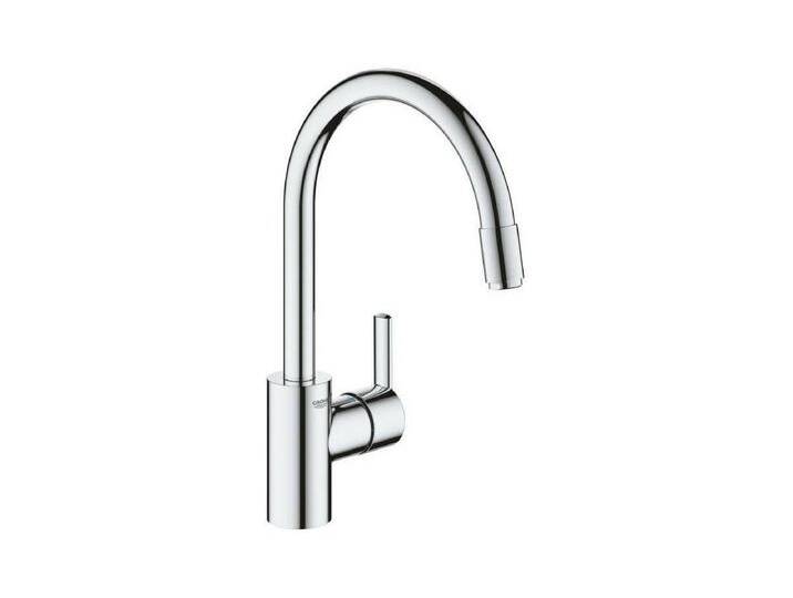 Chrom Küchenarmatur GROHE Feel mit hohem Auslauf und herausziehbarer Brause von Grohe