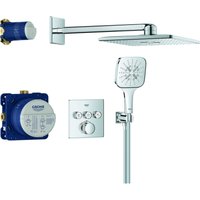 Grohe - UP-D.system Grohtherm SmartControl 34864 thm eckige Form 3 asv chrom von Grohe