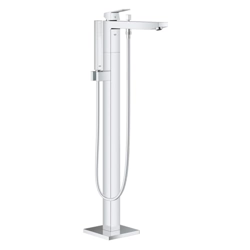 GROHE Eurocube - Einhand. Wannenarmatur (Bodenmontage, mit Temperaturbegrenzer langlebige Oberfläche), chrom, 23672001 von Grohe