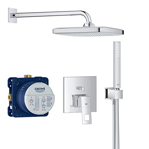 GROHE Eurocube Perfect - Unterputz-Dusch-Set (250 mm, komplett einbaufertig), chrom, 25239000 von Grohe