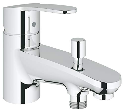 GROHE Eurostyle Cosmopolitan - Einhand-Wannenarmatur (Temperaturbegrenzer, varible Mengenbegrenzung, automatische Umstellung), chrom, 33614002 von GROHE