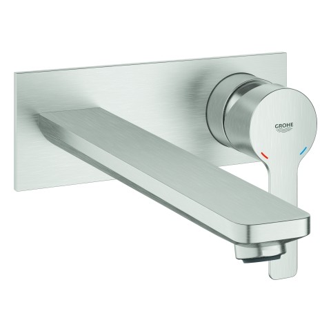 GROHE 2-Loch-WT-Wandbatterie Lineare 23444 Fertigmontageset supersteel, 23444DC1 23444DC1 von Grohe