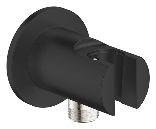 GROHE Vitalio, Wandanschlussbogen (Duschkopf Halterung mit Standardanschluss 1/2", passend für alle Standard Duschbrausen, langlebige Oberfläche, Wandmontage), schwarz, 269622431 GROHE Vitalio, Wandanschlussbogen (Duschkopf Halterung mit Standardanschluss 1/2", passend für alle Standard Duschbrausen, langlebige Oberfläche, Wandmontage), schwarz, 269622431 von GROHE