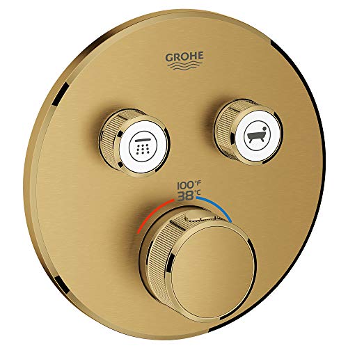 GROHE 29137GN0 Grohtherm SmartControl Thermostatblende mit Steuermodul, gebürsteter kühler Sonnenaufgang, ohne SmartBox von Grohe