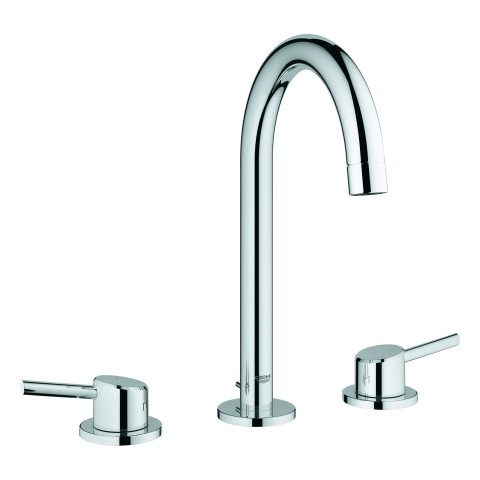 GROHE 3-Loch WT-Batterie Concetto 20216 mit Zugstangen-Ablaufgarnitur chrom 20216001 von Grohe