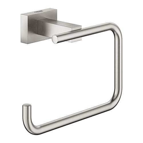 GROHE Essentials Cube | Badaccessoires - WC-Papierhalter | ohne Deckel | supersteel | 40507DC1 GROHE Essentials Cube | Badaccessoires - WC-Papierhalter | ohne Deckel | supersteel | 40507DC1 von GROHE