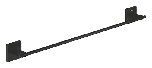GROHE Start Cube - Badetuchhalter (für 1 großes Handtuch, 65cm breit (Bohrabstand 60cm), verdeckte Befestigung, zum Kleben oder Bohren), matt schwarz, 410892430 GROHE Start Cube - Badetuchhalter (für 1 großes Handtuch, 65cm breit (Bohrabstand 60cm), verdeckte Befestigung, zum Kleben oder Bohren), matt schwarz, 410892430 von GROHE