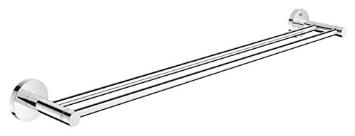 GROHE Start - Doppel- Badetuchhalter (Stichmaß 600mm, Material: Metall, inkl. Schrauben und Dübel), chrom, 41203000 von Grohe