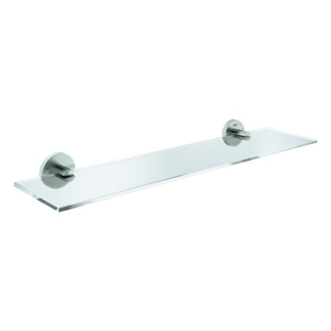 GROHE Ablage Essentials 40799 600mm Material Glas / Metall supersteel, 40799DC1 40799DC1 von Grohe