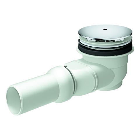 GROHE Ablaufgarnitur für Duschwanne 49534 D: 112 mm Abgang waagerecht chrom, 49534000 49534000 von Grohe