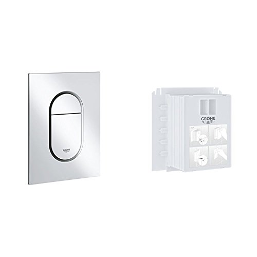 GROHE Arena Cosmopolitan S | WC- Betätigungsplatte in mattchrom | 37624P00 und GROHE | WC- Revisionsschacht | für kleine Abdeckplatten, S |40911000 GROHE Arena Cosmopolitan S | WC- Betätigungsplatte in mattchrom | 37624P00 und GROHE | WC- Revisionsschacht | für kleine Abdeckplatten, S |40911000 von GROHE